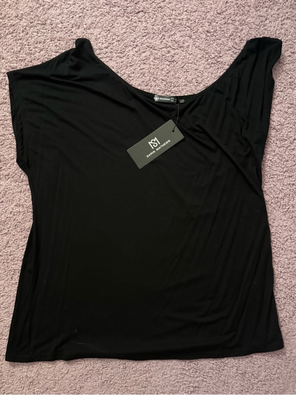 Sarin Mathews One-Shoulder Short Sleeve Tee - Picture 2 of 6